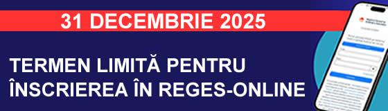 TERMEN LIMITĂ PENTRU ÎNSCRIEREA ÎN REGES-ONLINE